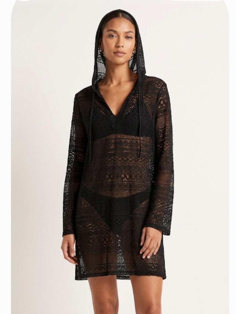Swimsuits For All Brand Lace Hooded Cover-up